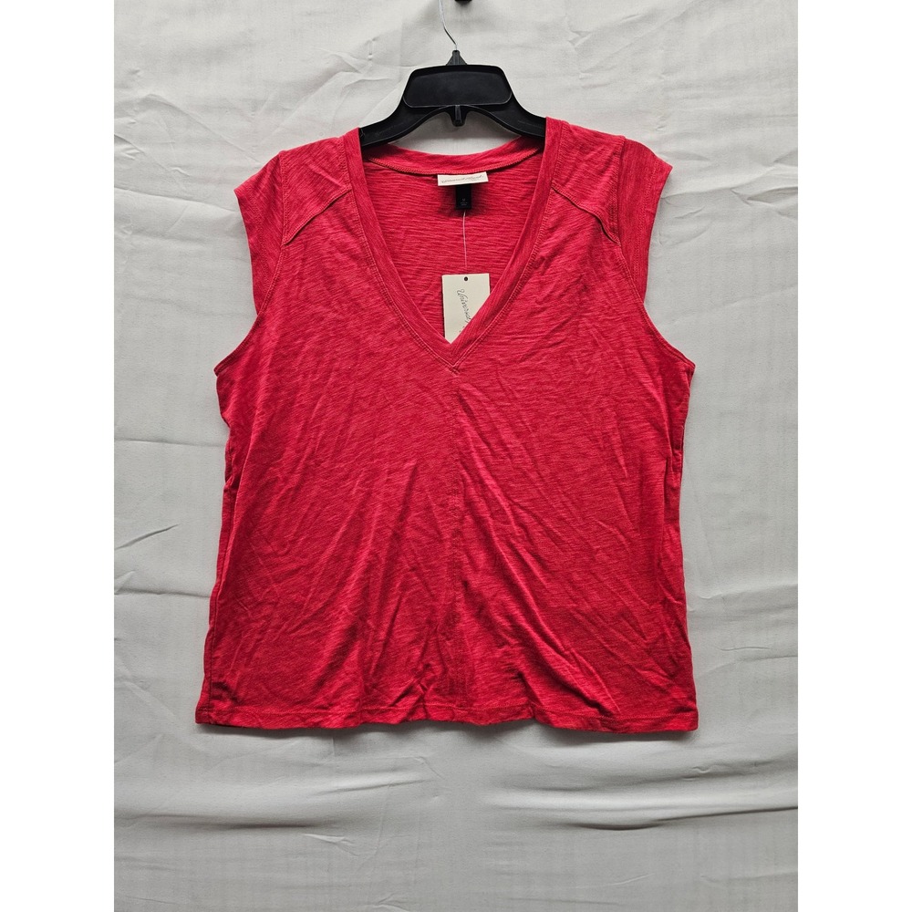 Universal Thread Womens V-Neck Sleeveless Top Racer Red UTKT-019 Size M NWT